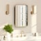 Flash Furniture Jolie 16-in. x 24-in. Medicine Cabinet w/Rounded Beveled Mirror and Reversible Metal Frame, Gold HFKHD-FM23C0401-S-GLD-GG - alternate 1
